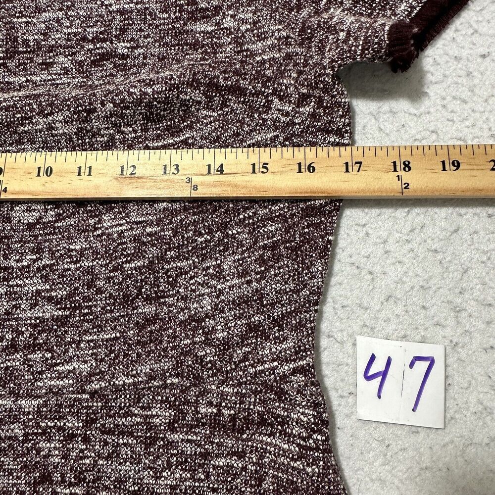 Ann Taylor LOFT Women's 4 Burgundy Short Sleeve Fringe Short Sleeve Sheath Dress - Picture 8 of 12